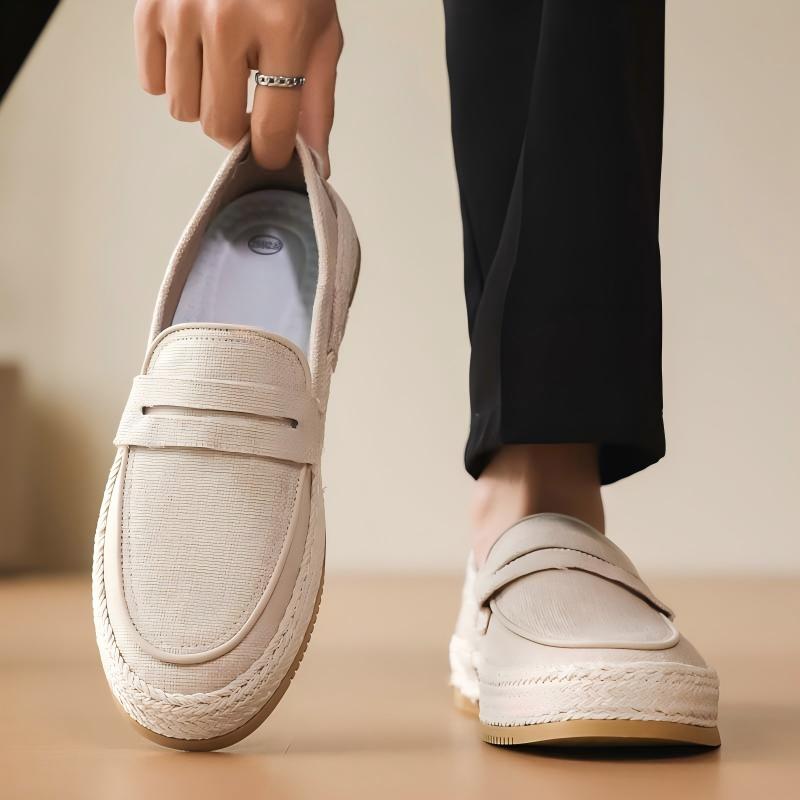 2026 British Retro Round Toe Casual Suede Loafers Slip-on Fisherman Skate Shoes – product detail alternate view 3