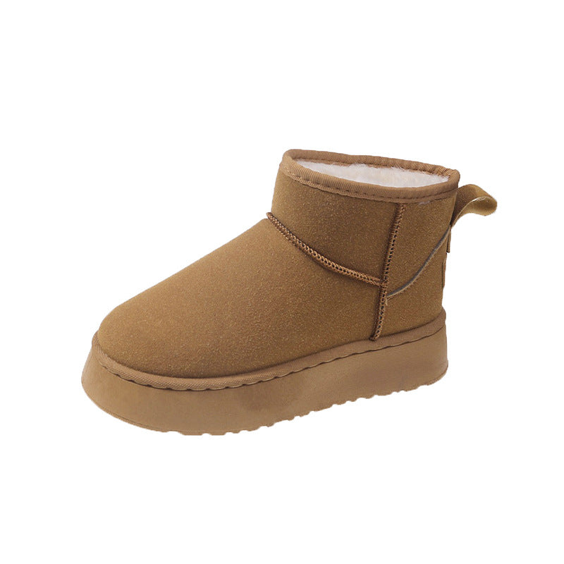 Sarah Express Women's Plush Lined Platform Snow Boots