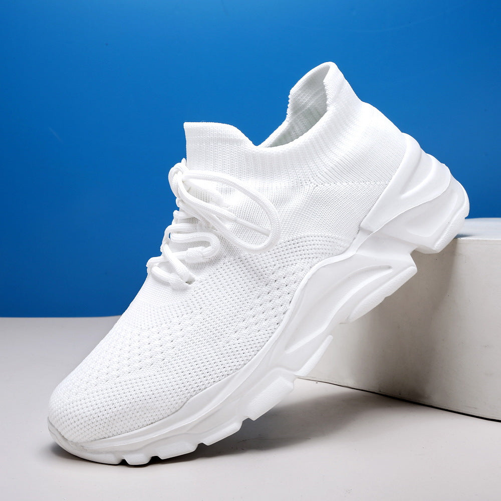 Sarah Express Breathable Lightweight Knit Lace-Up Sneakers