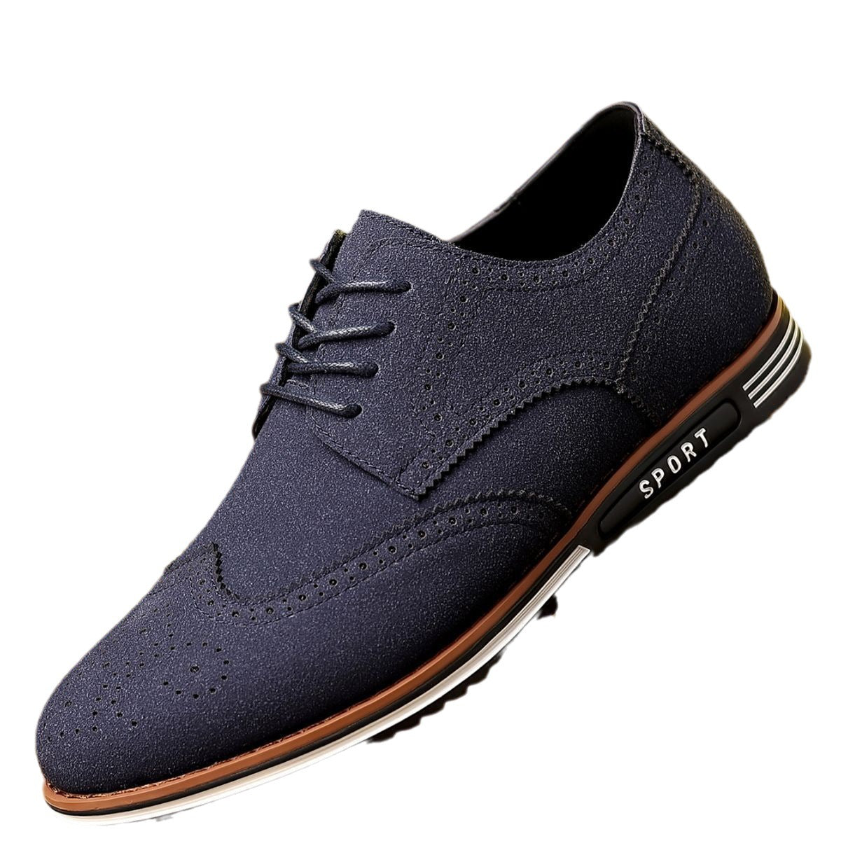 Sarah Express Men's Casual Suede Low-Top Shoes