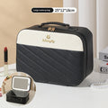 Sarah Express Portable LED Makeup Organizer Travel Case Black LED Diagonal Stripe Large