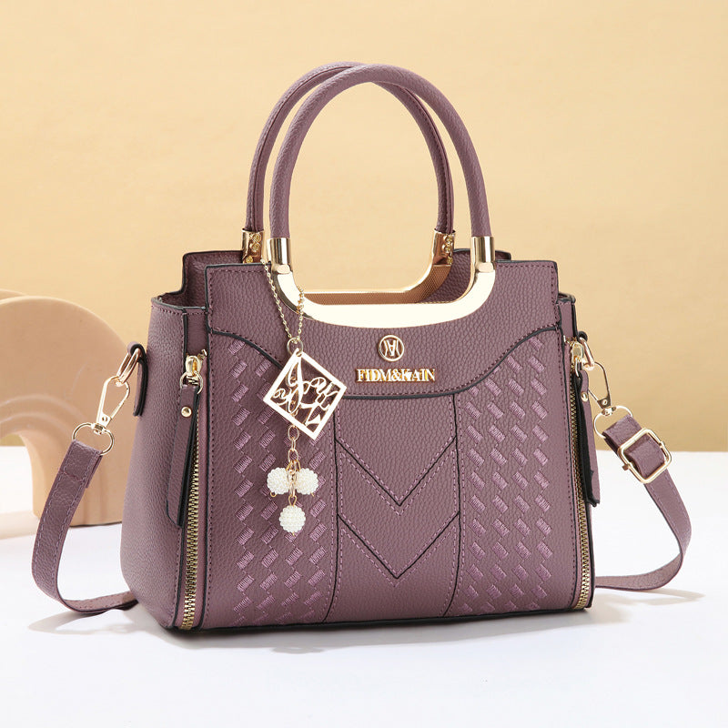 Sarah Express Embroidered Thread Structured Crossbody Bag