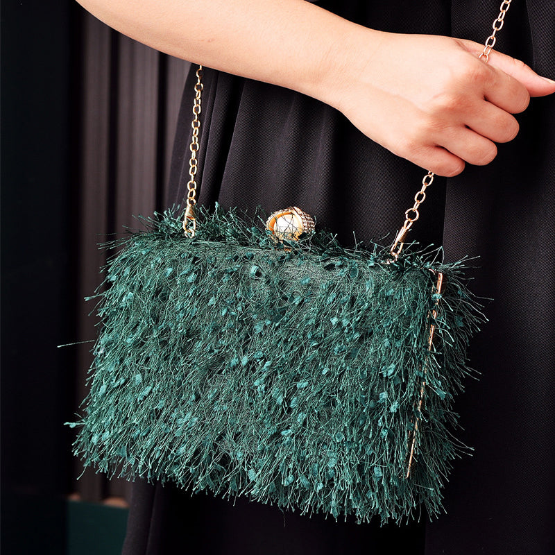 Sarah Express Structured Tassel Crossbody Evening Handbag