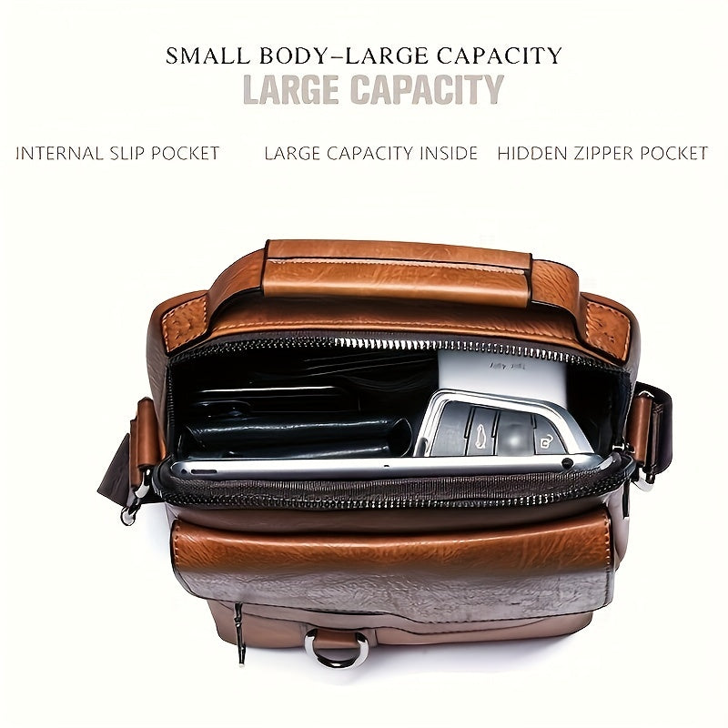Sarah Express Structured Men's Crossbody Messenger Travel Bag