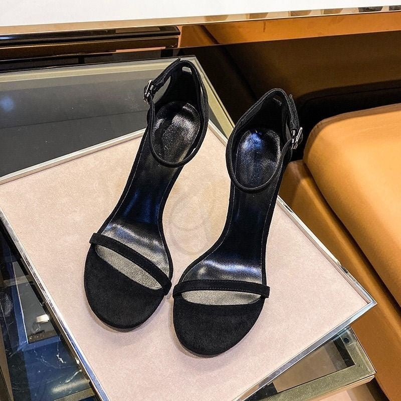 Sarah Express Strappy Stiletto Heels with Pointed Toe