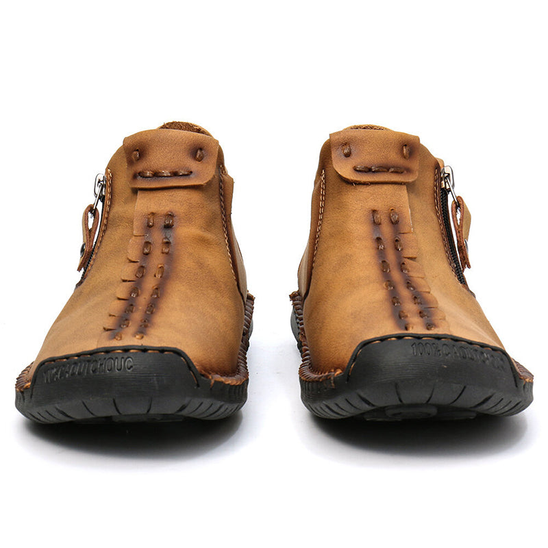 Sarah Express Men's Side Zipper Martin Ankle Boots