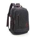 Sarah Express Washed Canvas Retro Casual Travel Backpack Black