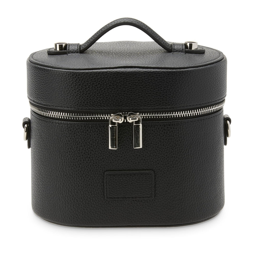 Sarah Express Structured PU Leather Cosmetic Organizer Bag Black 20X14X18cm