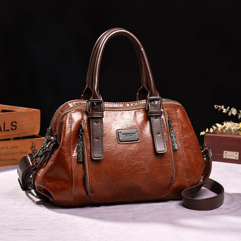 Sarah Express Structured Splicing Crossbody Handbag