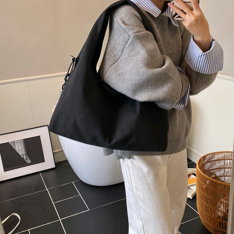 Sarah Express Casual Canvas Patchwork Shoulder Bag