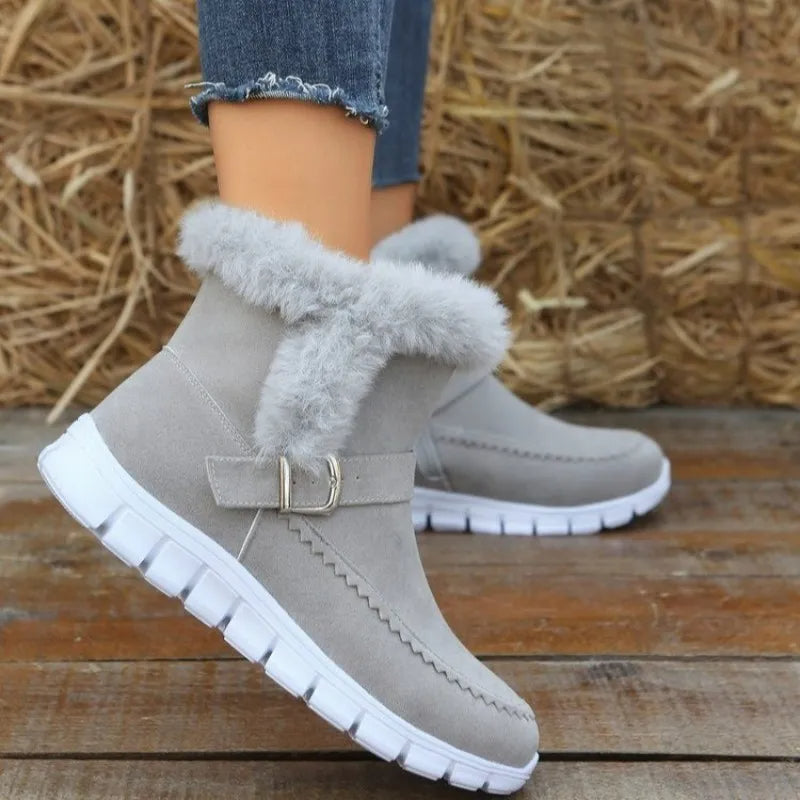 Sarah Express Plush Lined Winter Ankle Snow Boots
