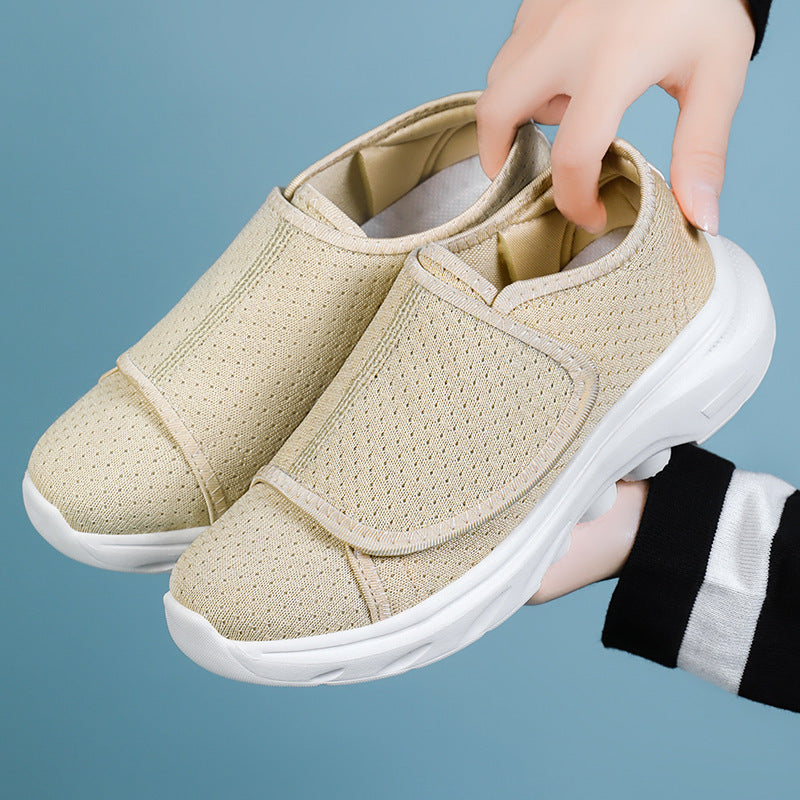 Sarah Express Women's Velcro Slip-On Casual Flats