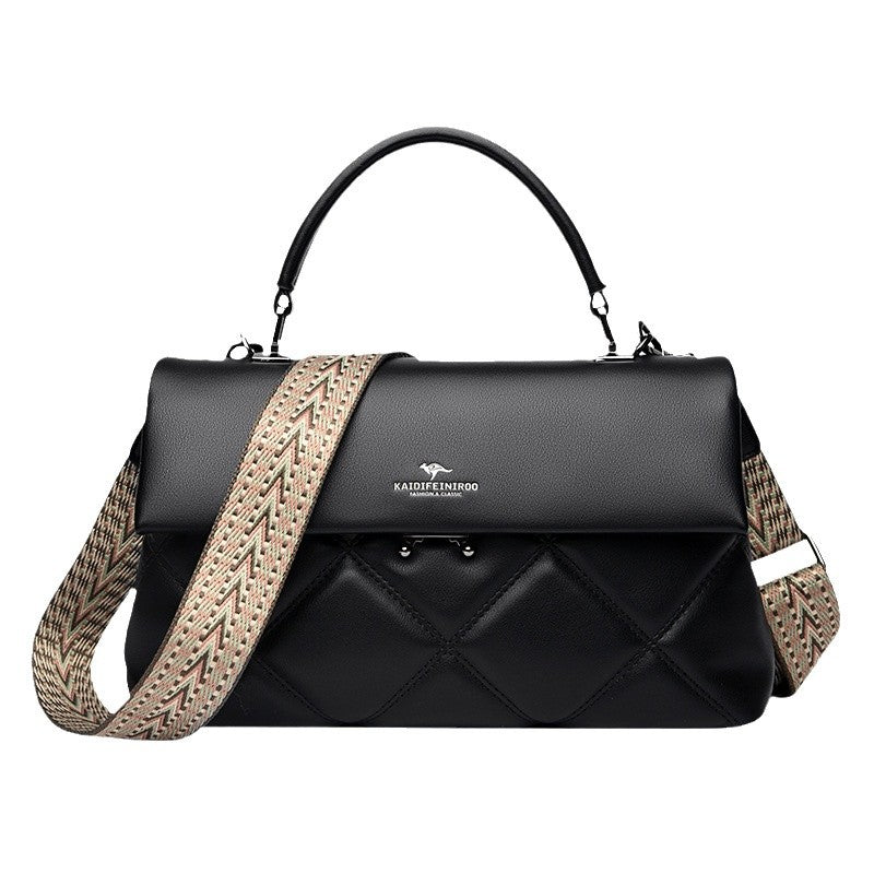 Sarah Express Structured Synthetic Leather Crossbody Handbag