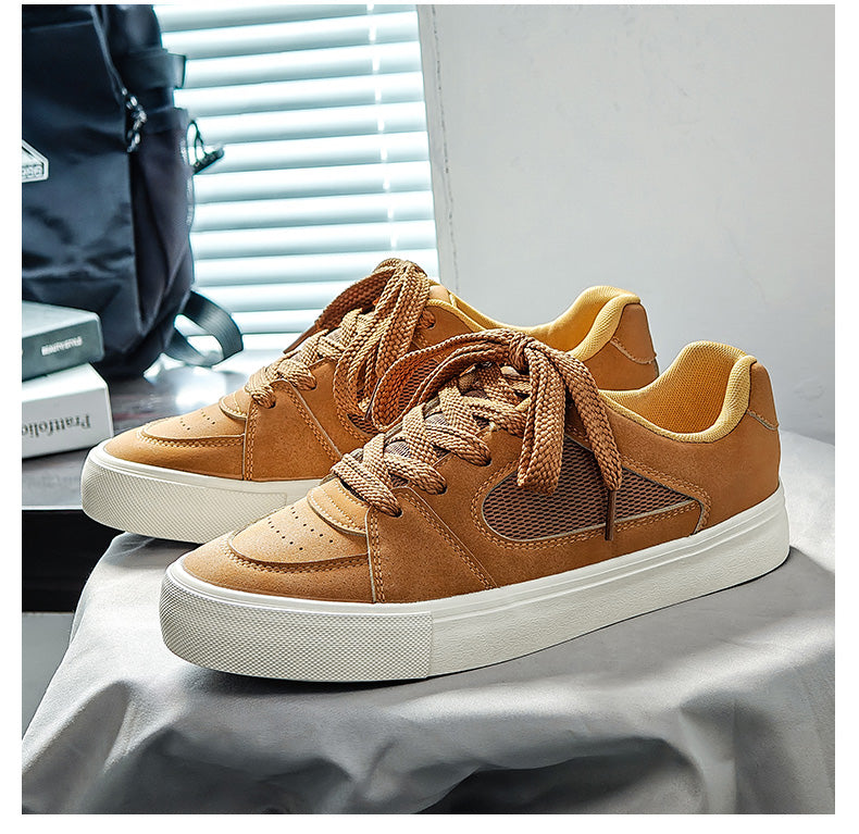 New Spring & Autumn Niche Low-top Breathable Canvas Shoes, Versatile Couple Casual Skate Sneakers For Men – product detail alternate view