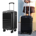 Sarah Express Large Capacity Front Open Travel Suitcase Black