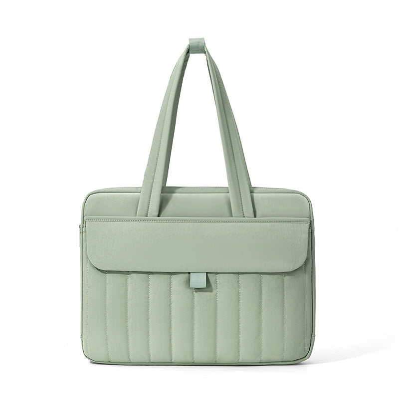 Sarah Express Multi-Purpose Shoulder Laptop Tote Bag Green 15to16 Inch