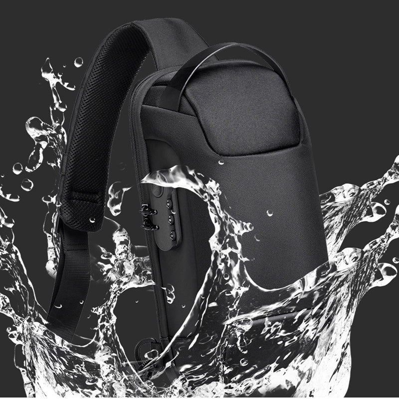 Sarah Express Waterproof Anti-Theft USB Chest Sling Bag