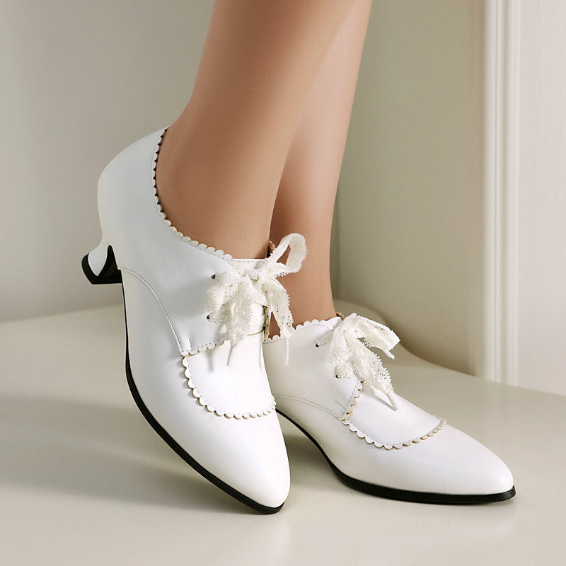 Sarah Express Pointed-Toe Chunky Heel Dress Pumps