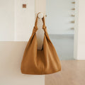 Sarah Express Urban Simplicity Soft Leather Shoulder Bag Brown