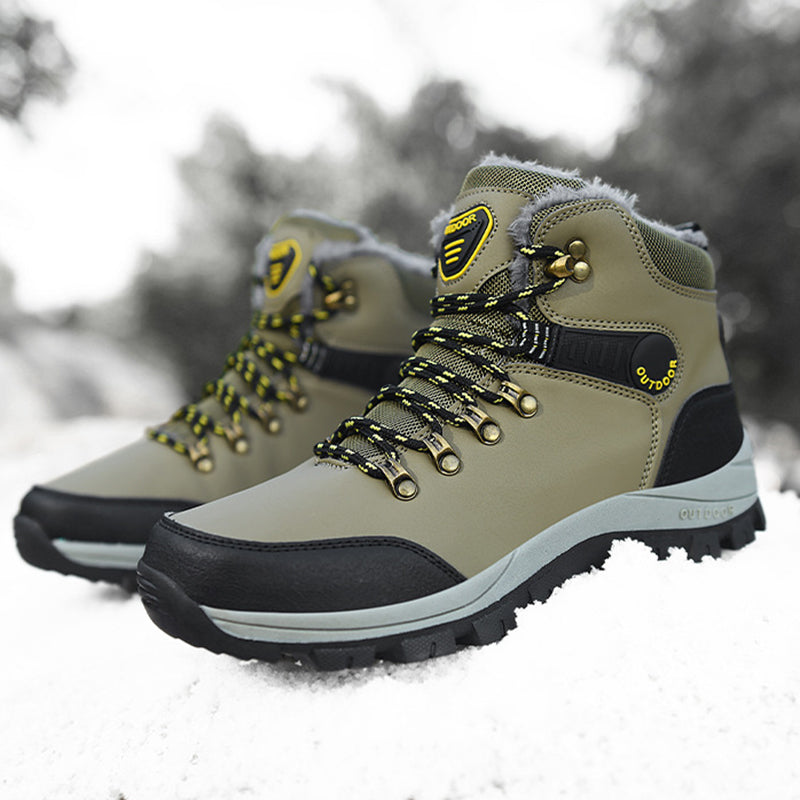 Sarah Express Men's Plush Lined Winter Hiking Boots