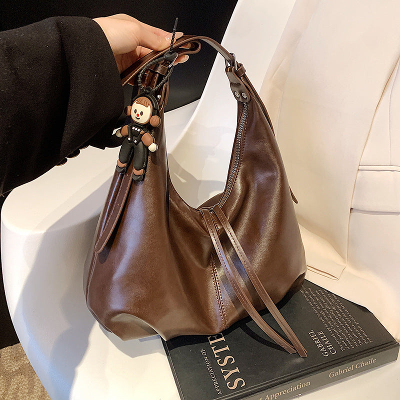 Sarah Express Retro Korean Style PU Leather Shoulder Bag