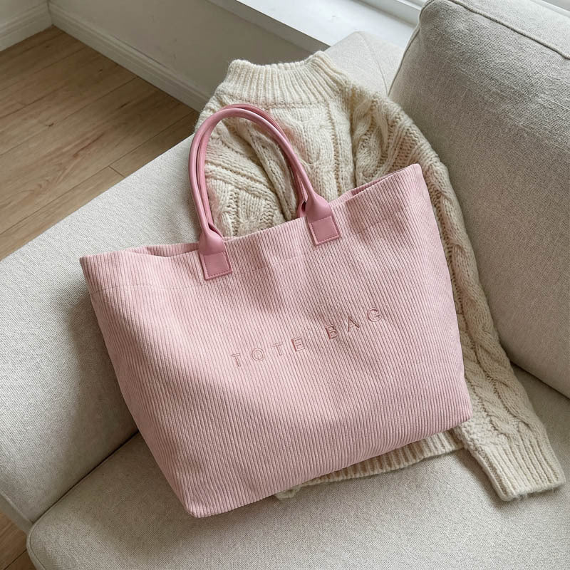Sarah Express Retro Lettered Horizontal Rectangle Tote Bag