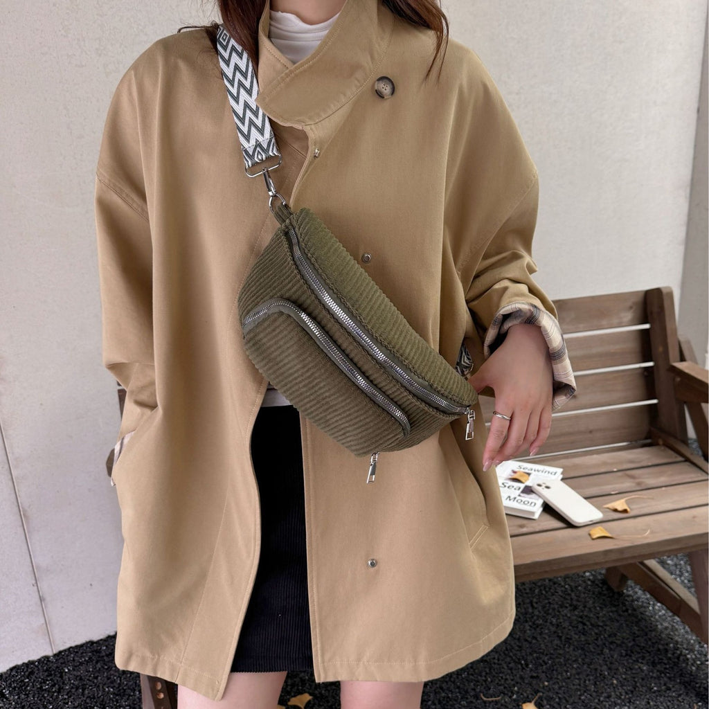 Sarah Express Corduroy Dumpling Crossbody Bag