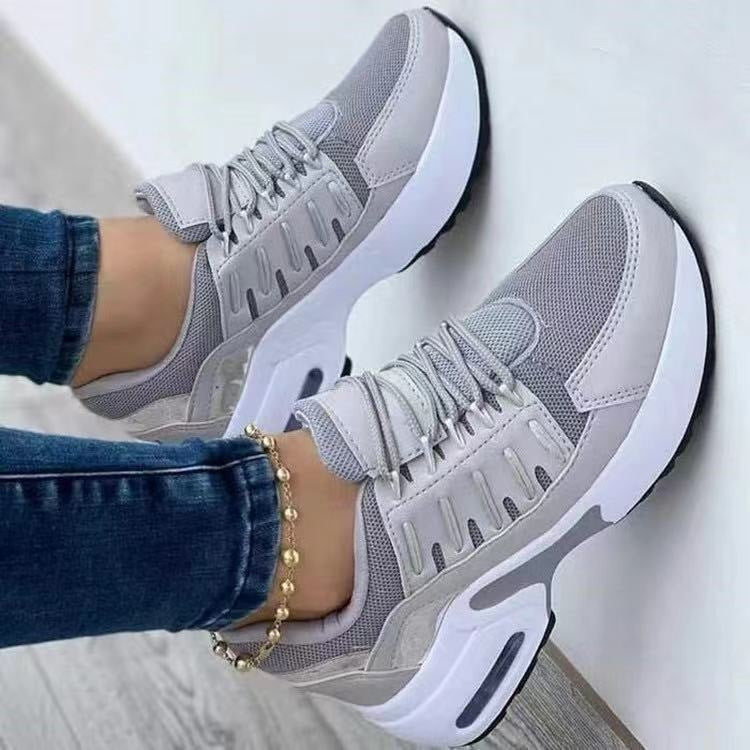 Sarah Express Lace-Up Wedge Sneakers