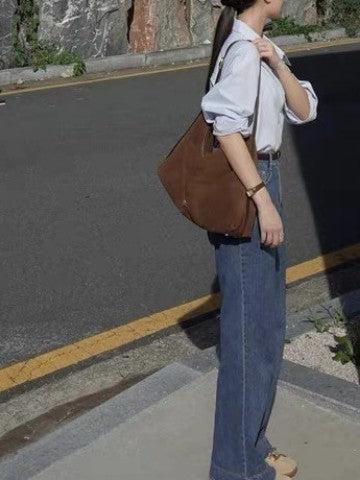 Sarah Express Matte Retro Commuter Tote Shoulder Bag
