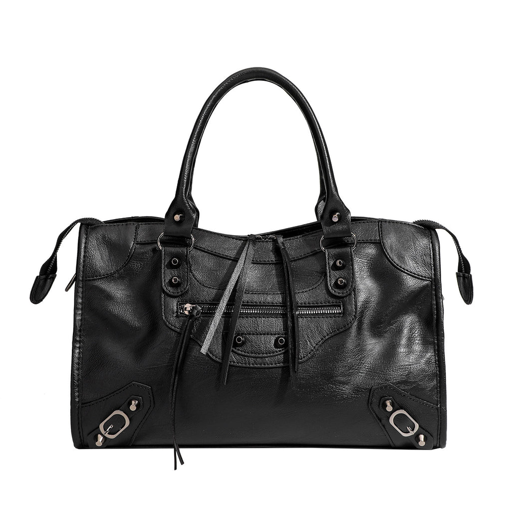 Sarah Express Studded Biker Crossbody Shoulder Bag