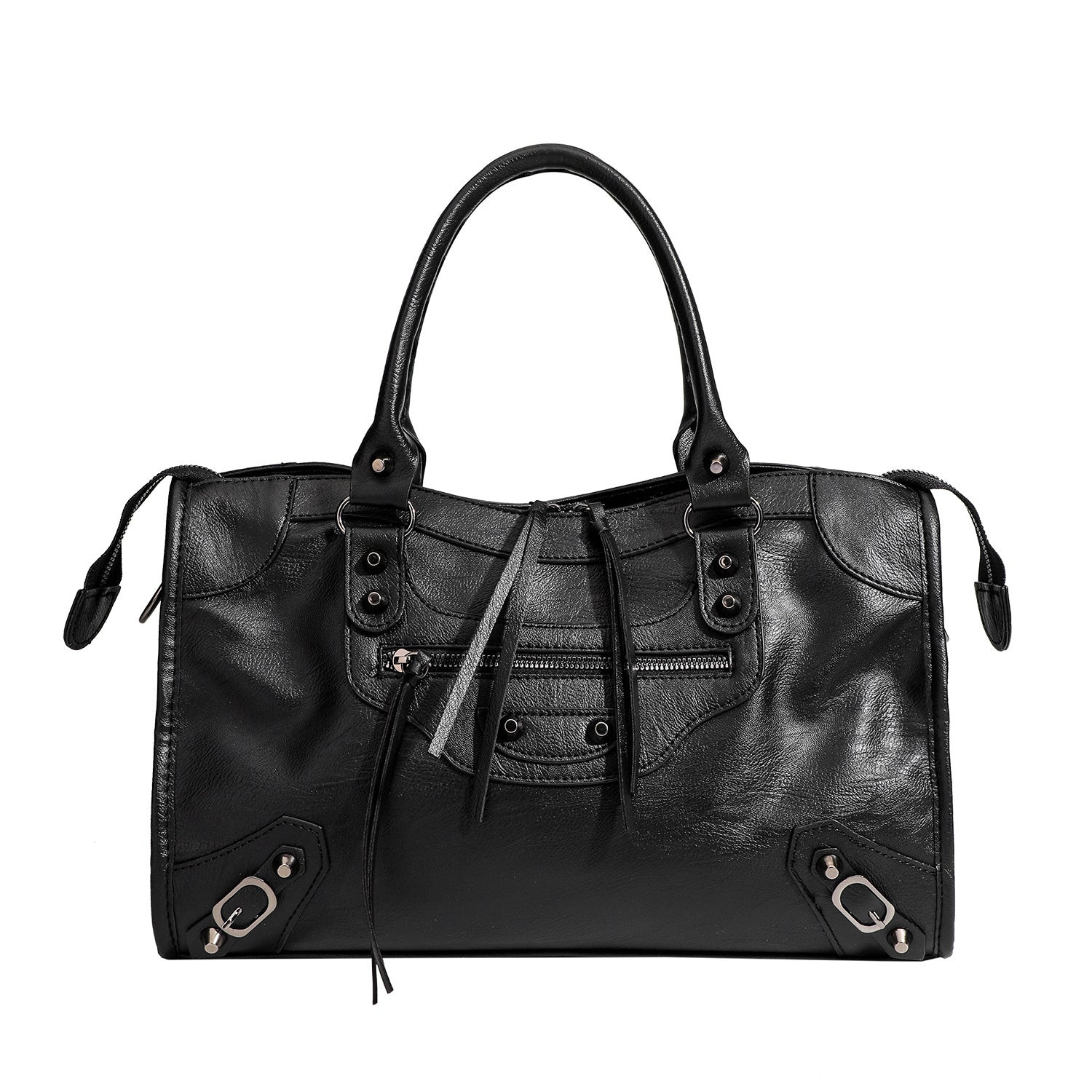 Sarah Express Studded Biker Crossbody Shoulder Bag