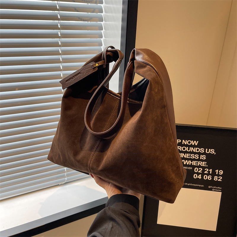 Sarah Express Minimalist Patchwork Bucket Tote Bag