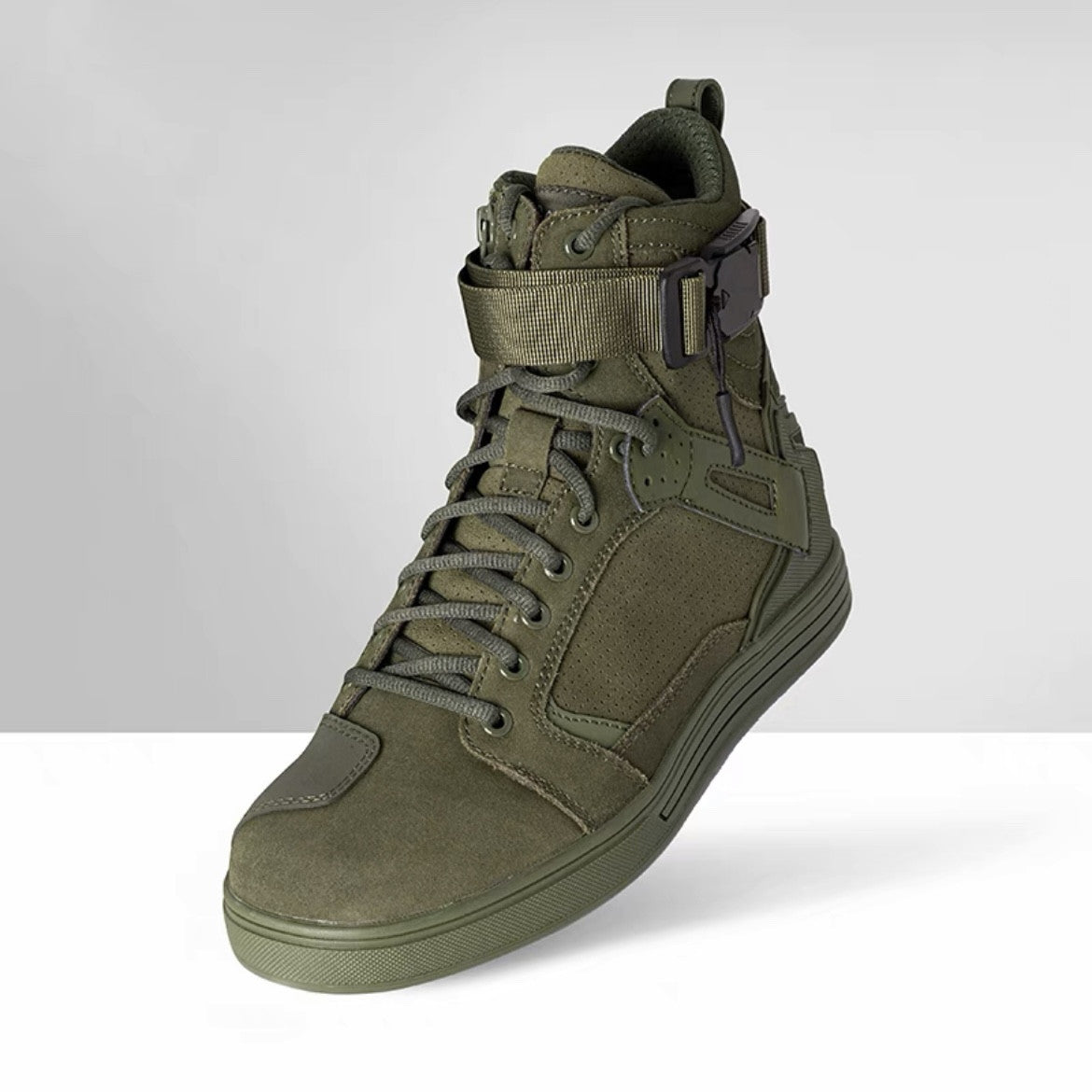 Sarah Express Snail Riding Motorcycle Boots Breathable Jungle green