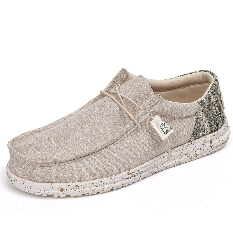 Sarah Express Men's Breathable Canvas Casual Flats