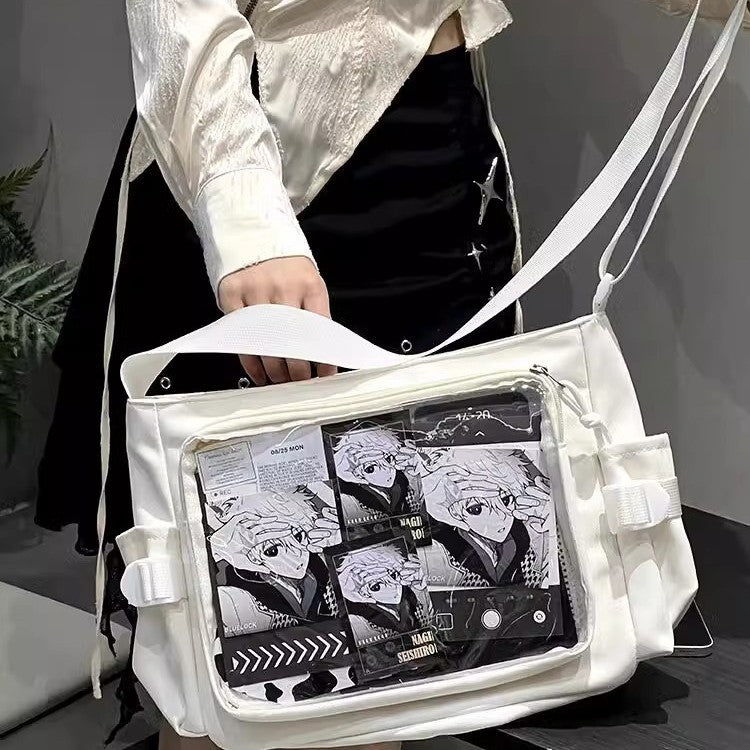 Sarah Express Artistic Transparent Canvas Shoulder Tote Bag