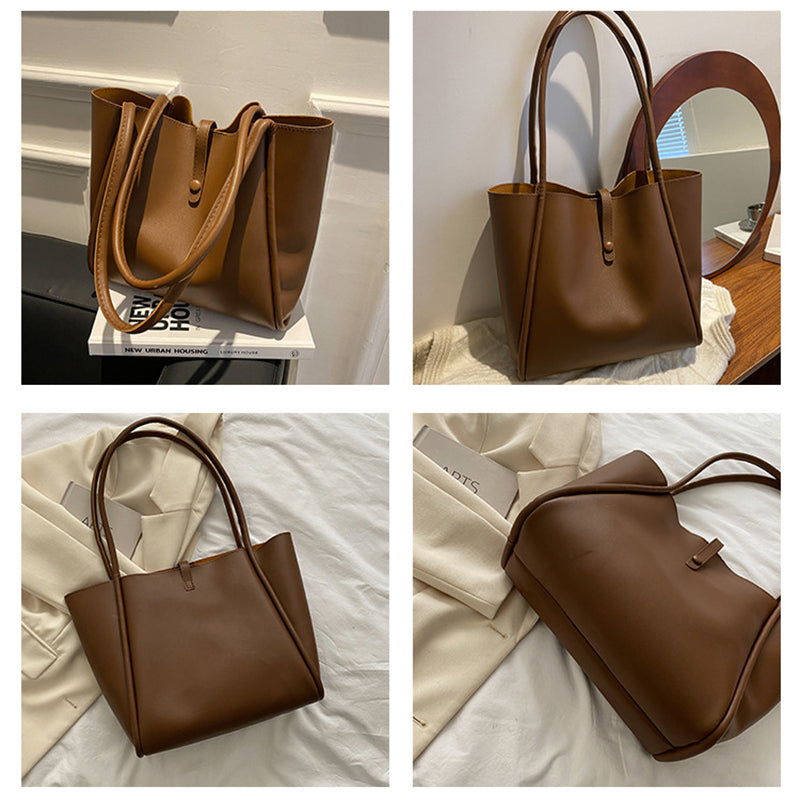Sarah Express Solid Color Tote Bag With Wallet