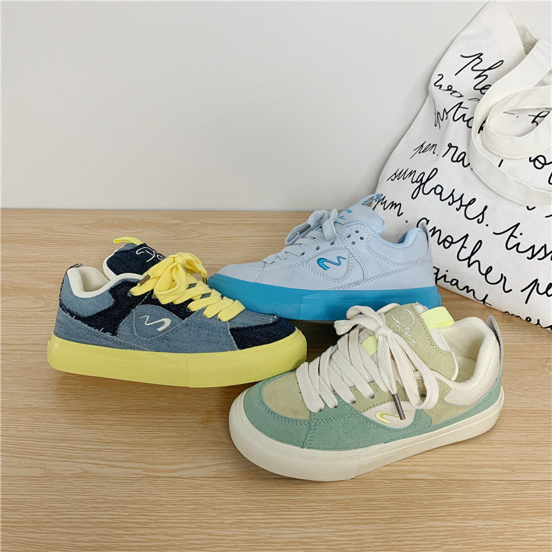 Sarah Express Women's Casual Lace-Up Canvas Sneakers