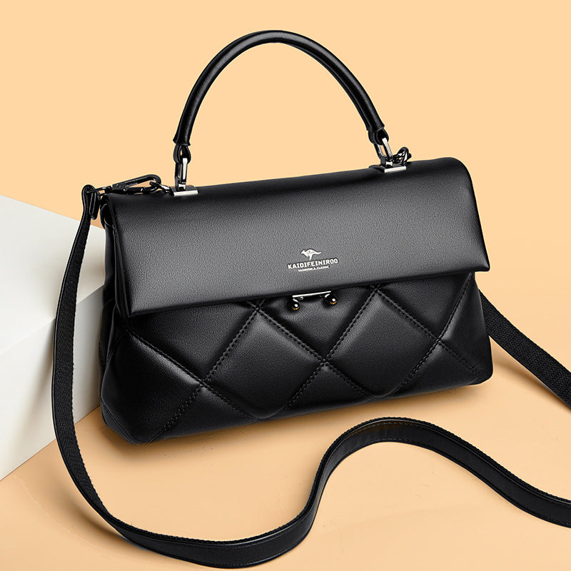 Sarah Express Structured Synthetic Leather Crossbody Handbag