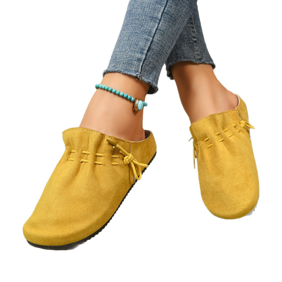 Sarah Express Retro Crisscross Strap Slip-On Slippers
