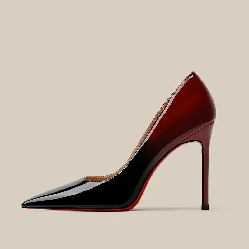 Sarah Express Gradient Patent Leather Stiletto High Heels