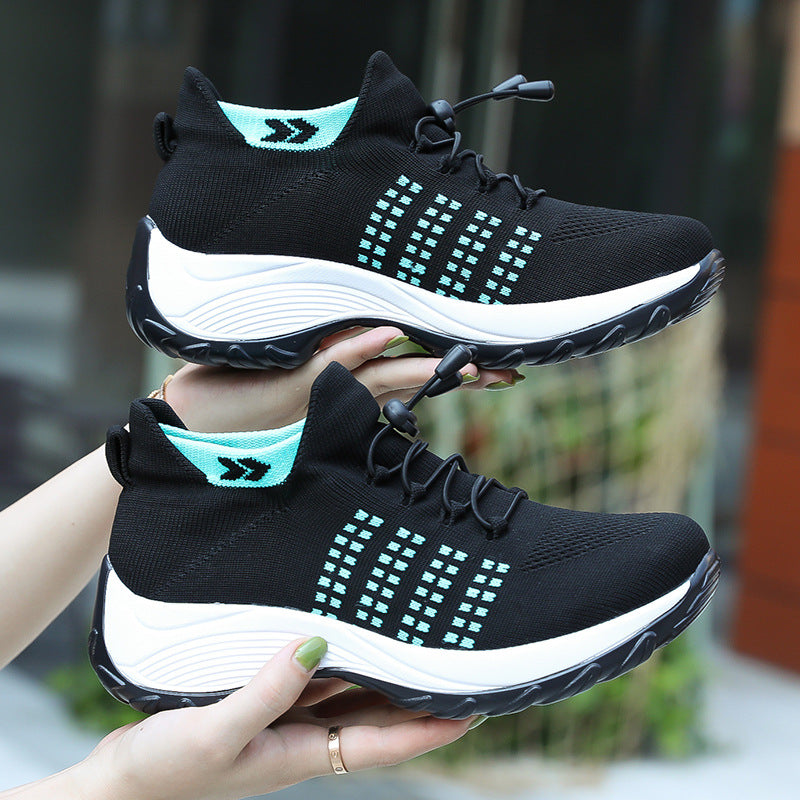 Sarah Express Breathable Lightweight Knit Sock Sneakers