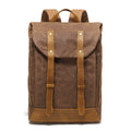 Sarah Express Canvas Waterproof Sports Travel Backpack Coffee