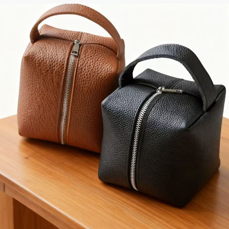 Sarah Express Square Bread-Shaped Toiletry Cosmetic Bag