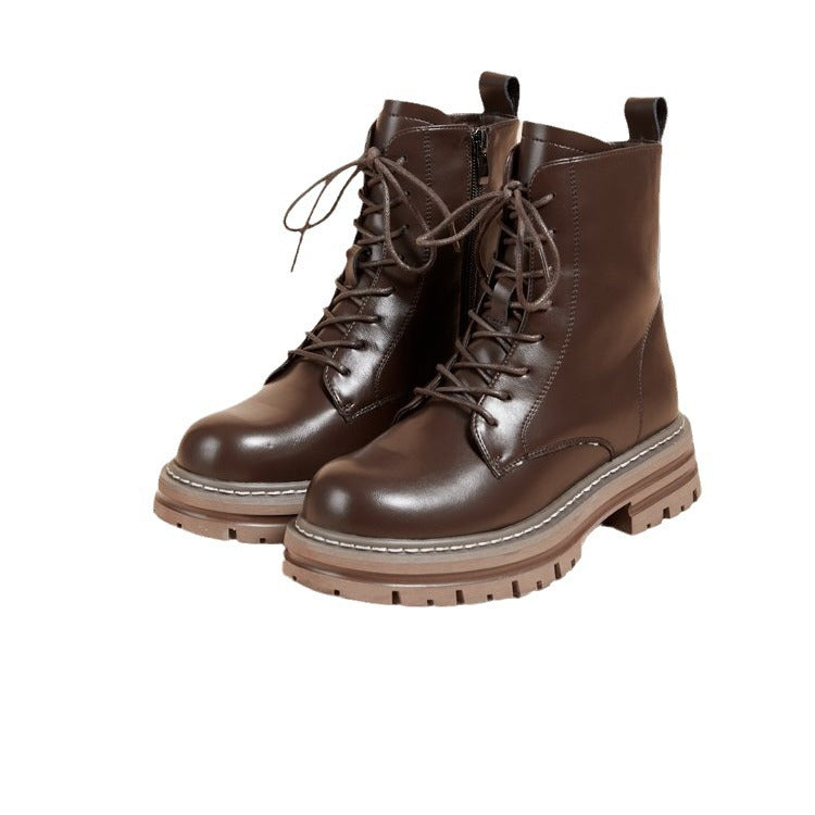 Sarah Express Retro British Style Platform Ankle Boots
