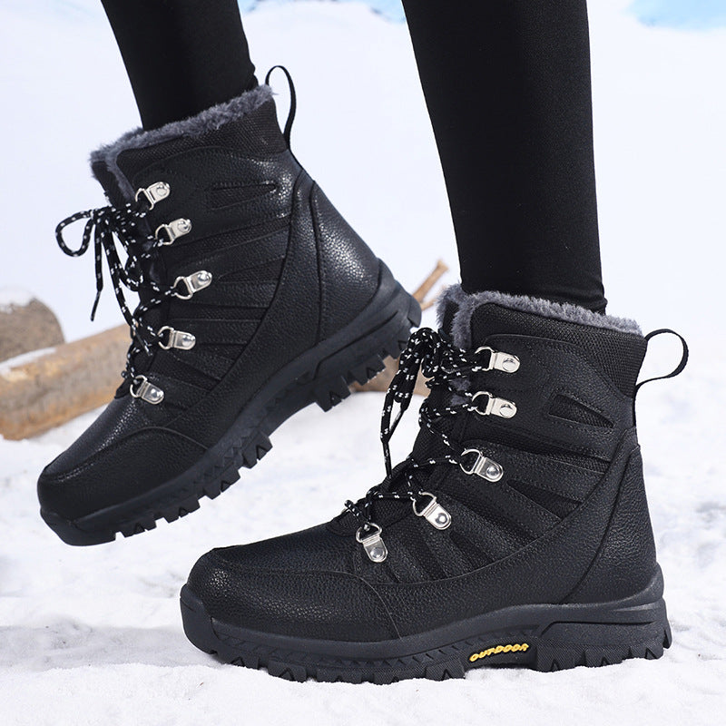 Sarah Express Women's Fleece-Lined Waterproof Winter Snow Boots