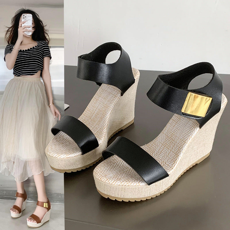 Sarah Express Thick-soled Wedge Platform Sandals